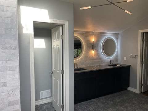 Remodeled bathroom after renovation in Denver, CO